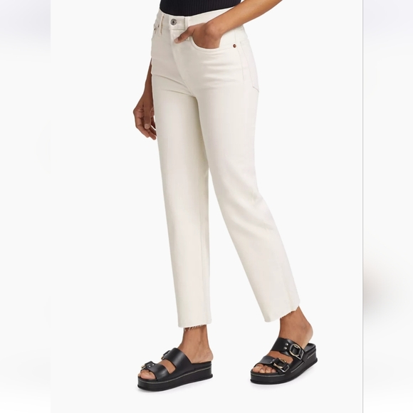 NWT Re/Done 70's Stove Pipe Jeans Vintage White 30 $265 Sold at Revolve - Picture 3 of 16